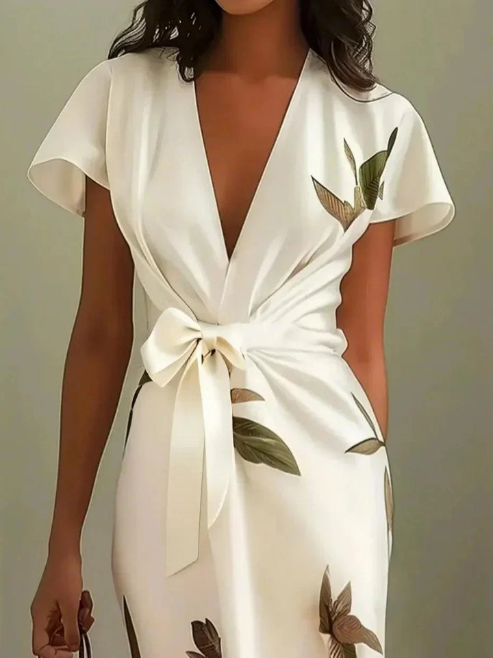 Amelie | Elegant Floral Wrap Dress