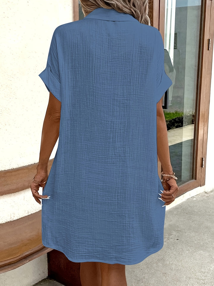 Lorelai | Relaxed Button-Front Shirt Midi Dress
