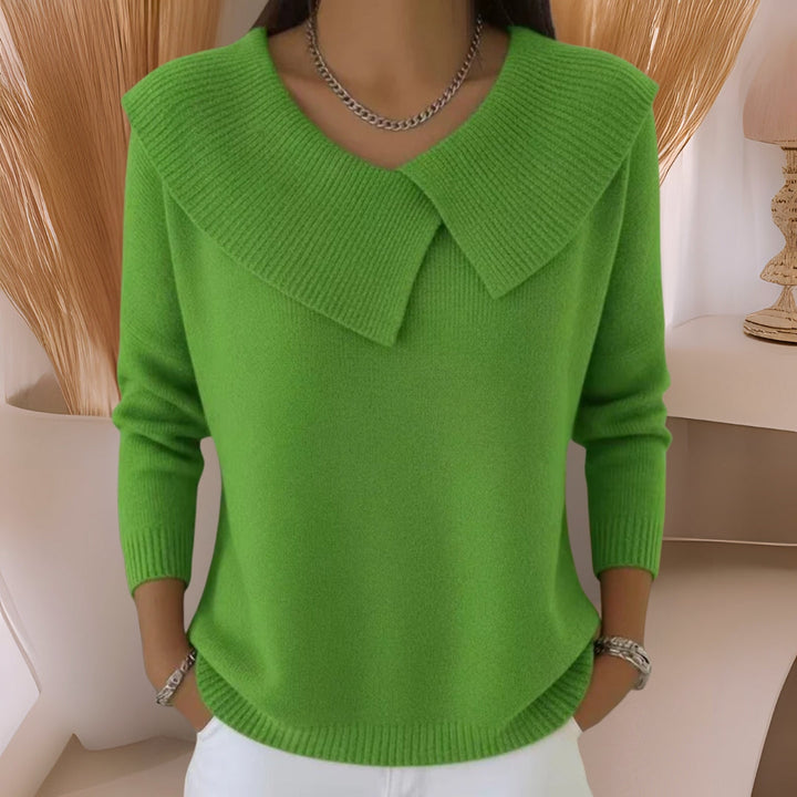 Eleanor | Soft Collar Knit Jumper