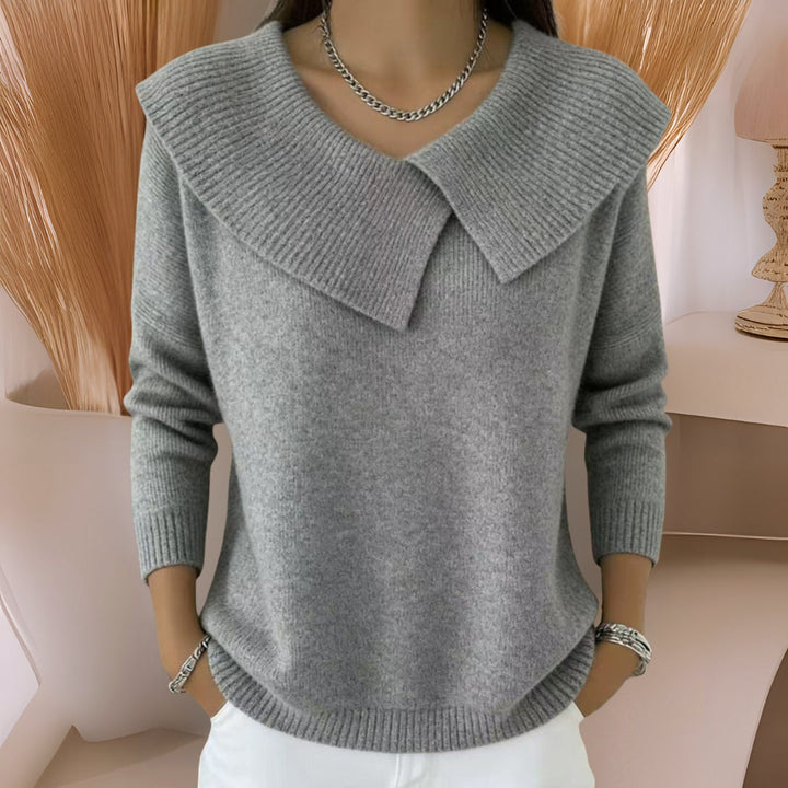 Eleanor | Soft Collar Knit Jumper
