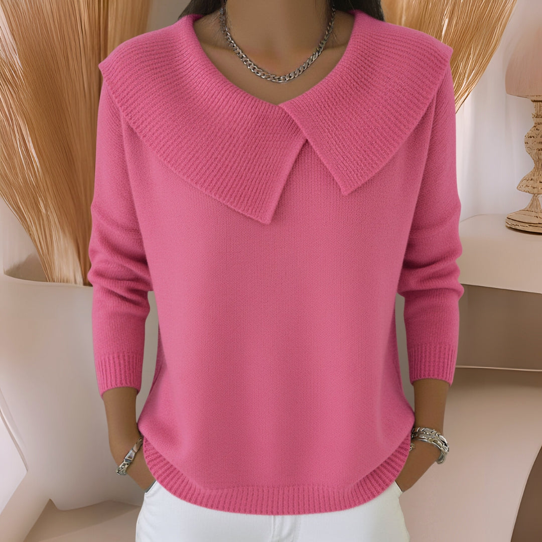 Eleanor | Soft Collar Knit Jumper