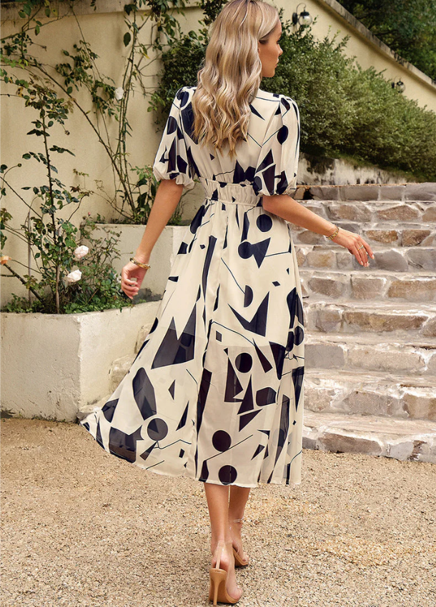 Estelle | Flattering Floral Midi Dress