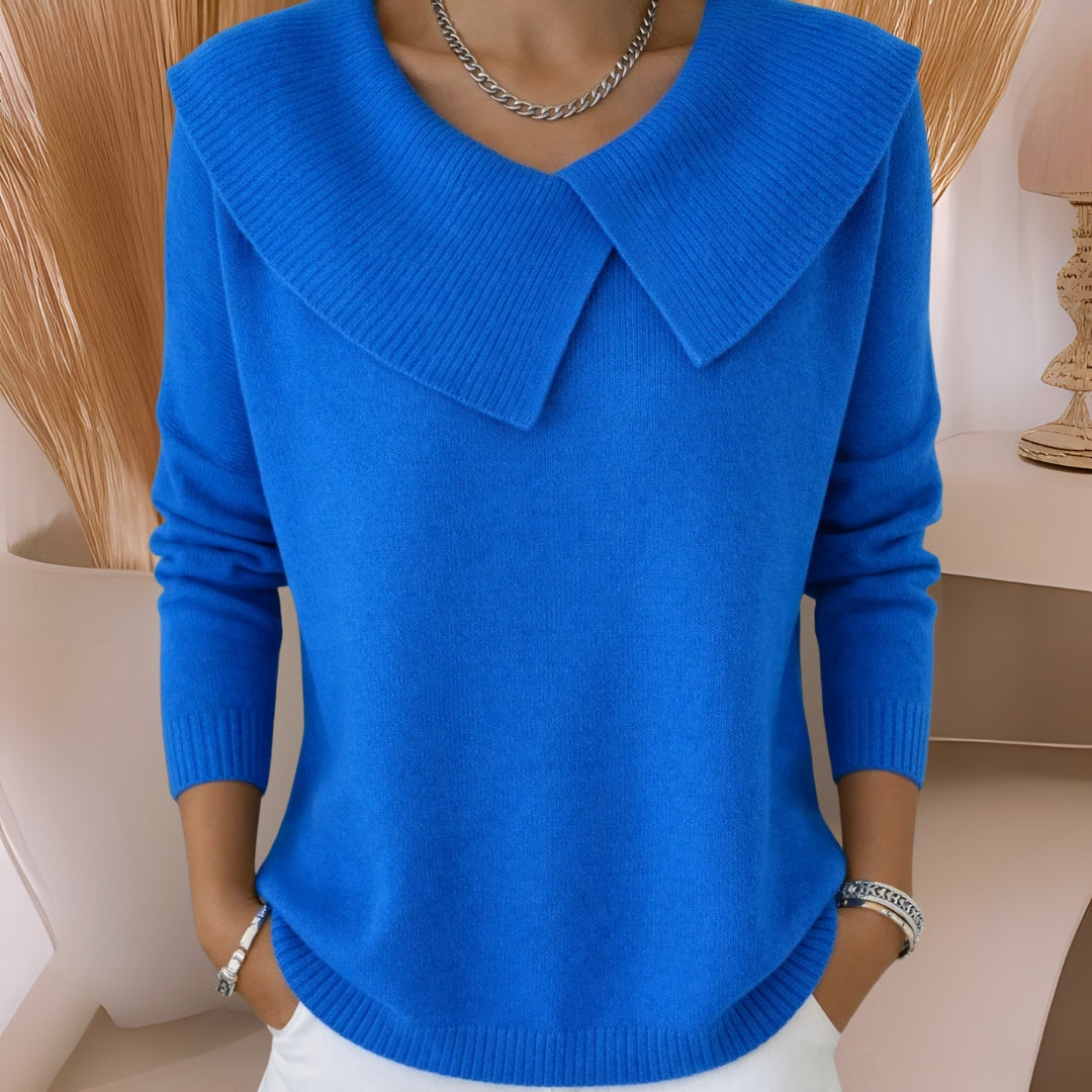 Eleanor | Soft Collar Knit Jumper