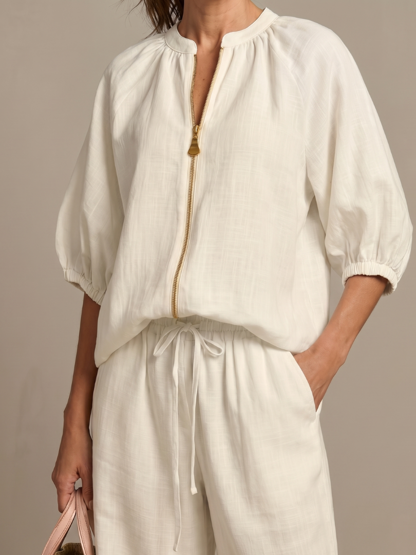 Natalia | Elegant Wide-Leg Two-Piece Set