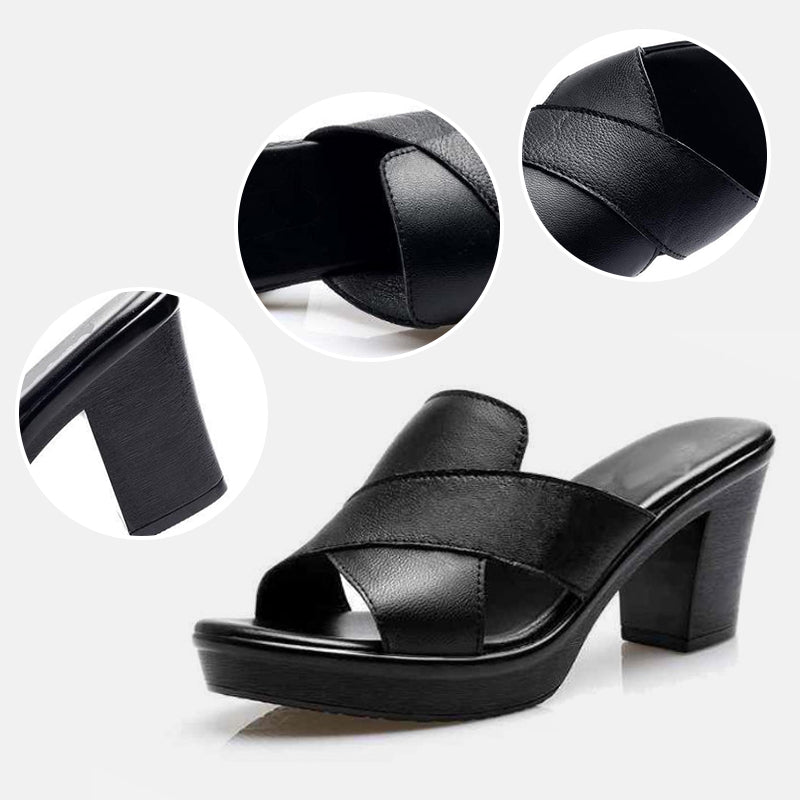 Vivienne | Elegant Comfort Heel Sandals