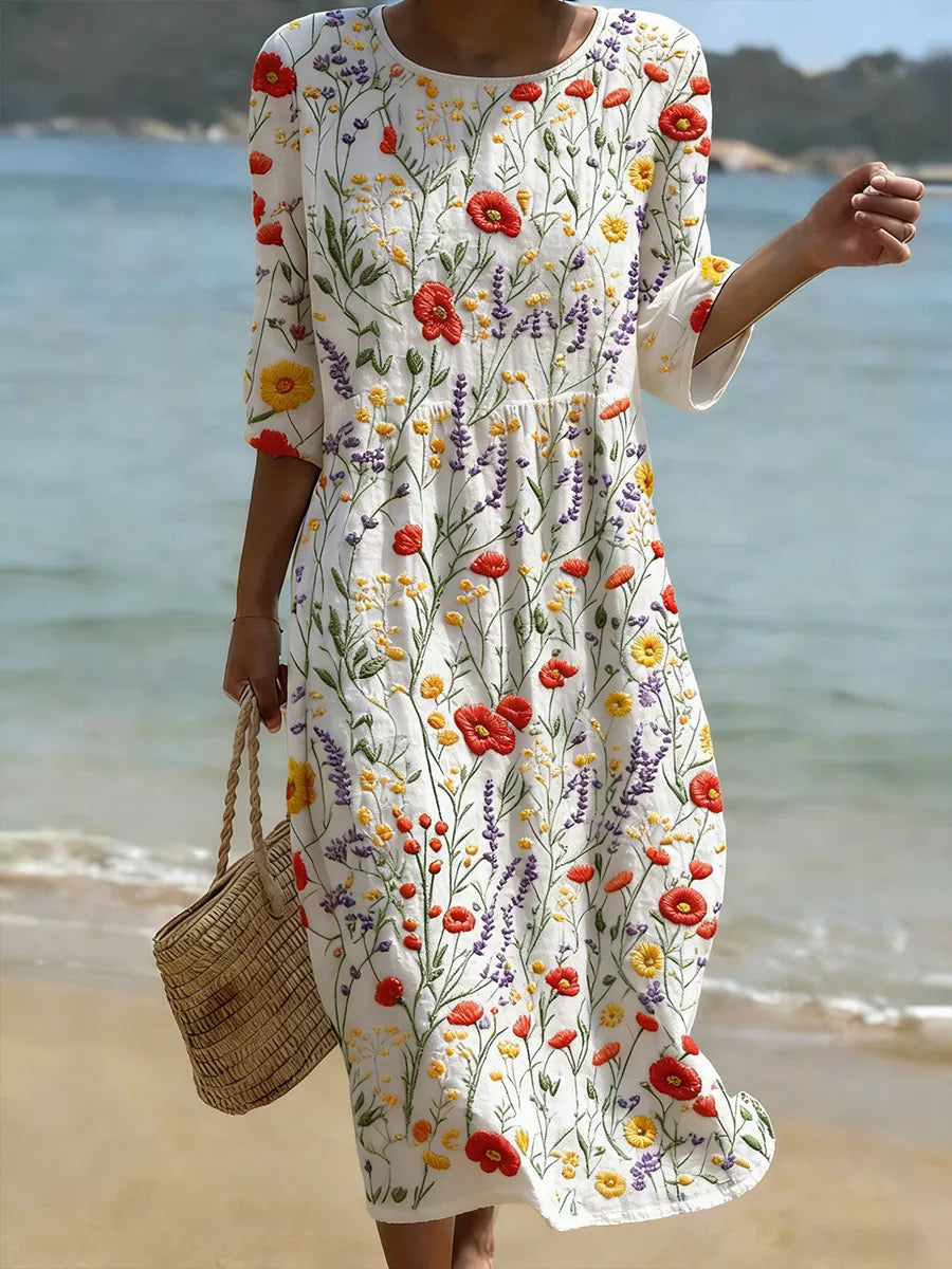 Isla | Flowing Floral Maxi Dress