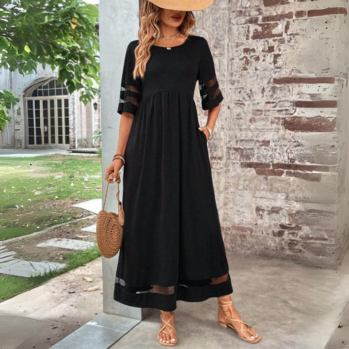 Celestine | Elegant Draped Midi Dress