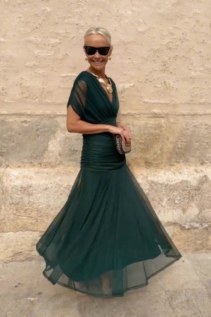Mia | Elegant V-neck Maxi Dress