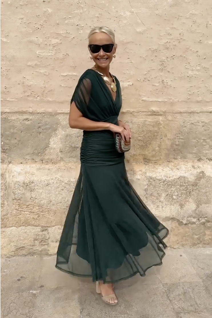 Mia | Elegant V-neck Maxi Dress