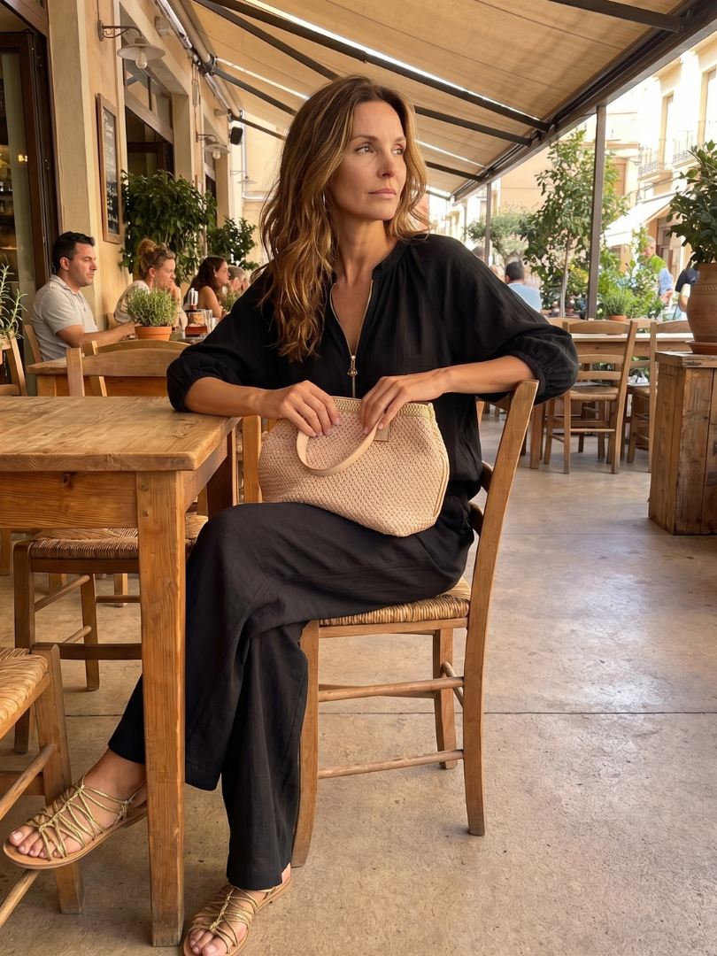 Natalia | Elegant Wide-Leg Two-Piece Set