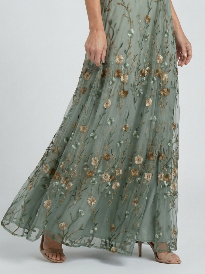 Athena | Elegant Floral Maxi Dress