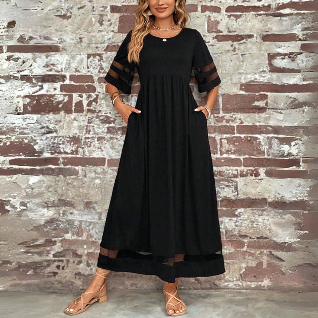 Celestine | Elegant Draped Midi Dress