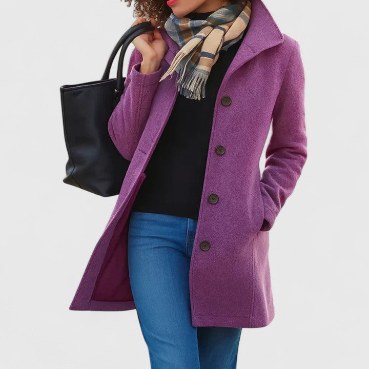 Genevieve | Classic Wool Blend Coat