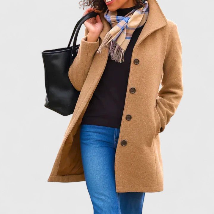Genevieve | Classic Wool Blend Coat