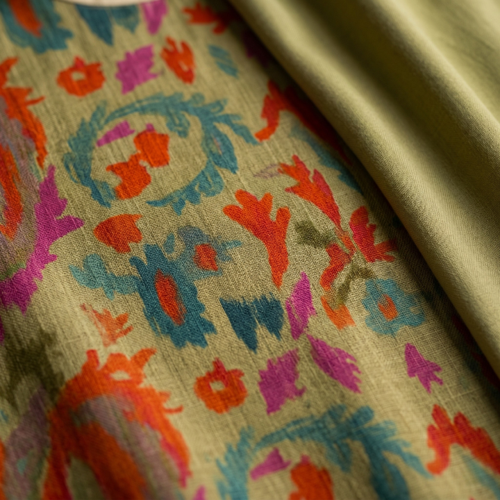 Celestine | Elegant Printed Maxi Dress & Vest Set
