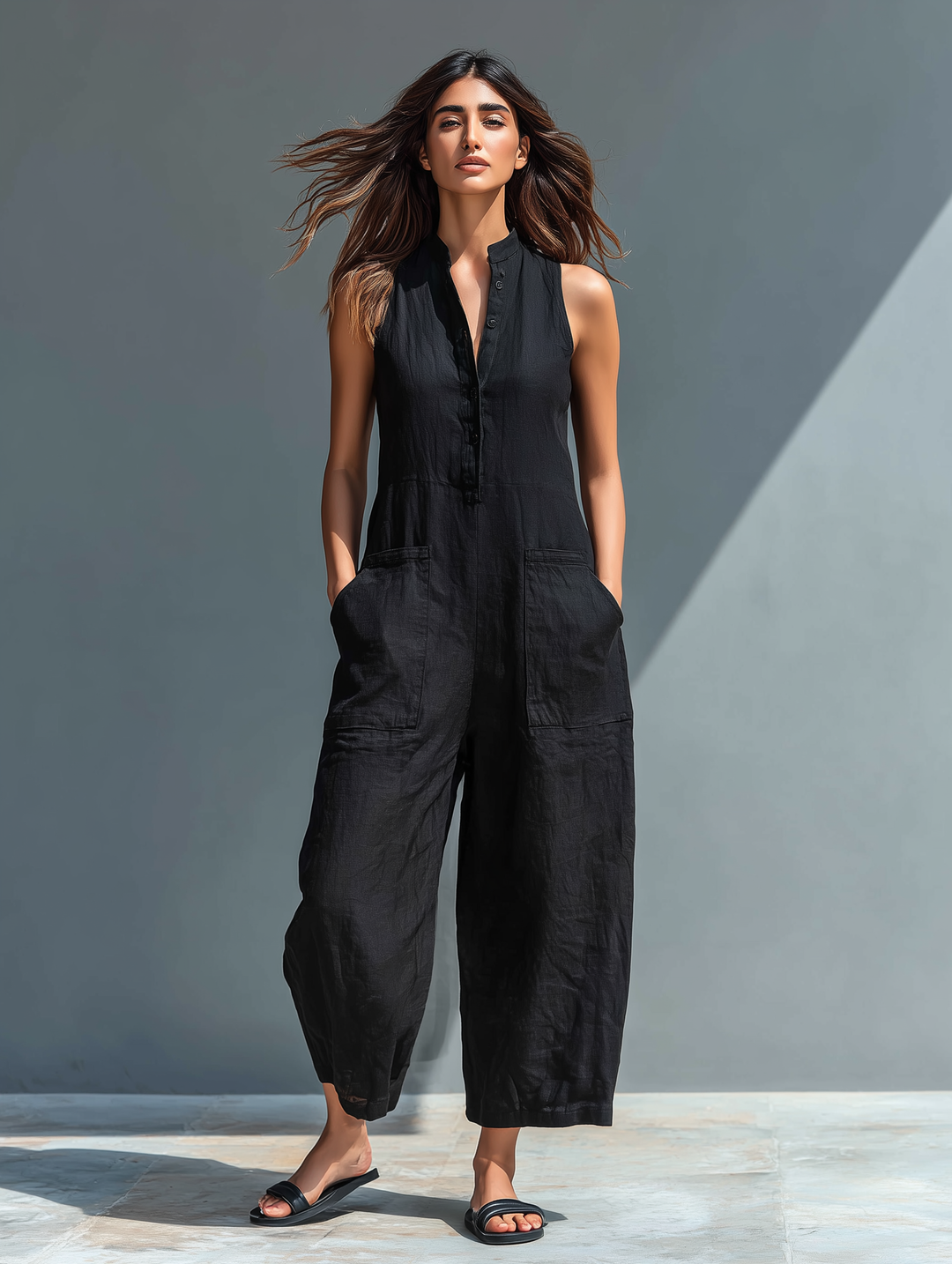 Elara | Relaxed Wide-Leg Jumpsuit