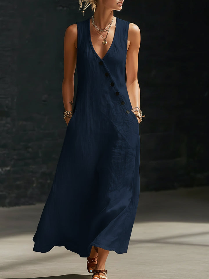 Isla | Elegant Button-Up Dress