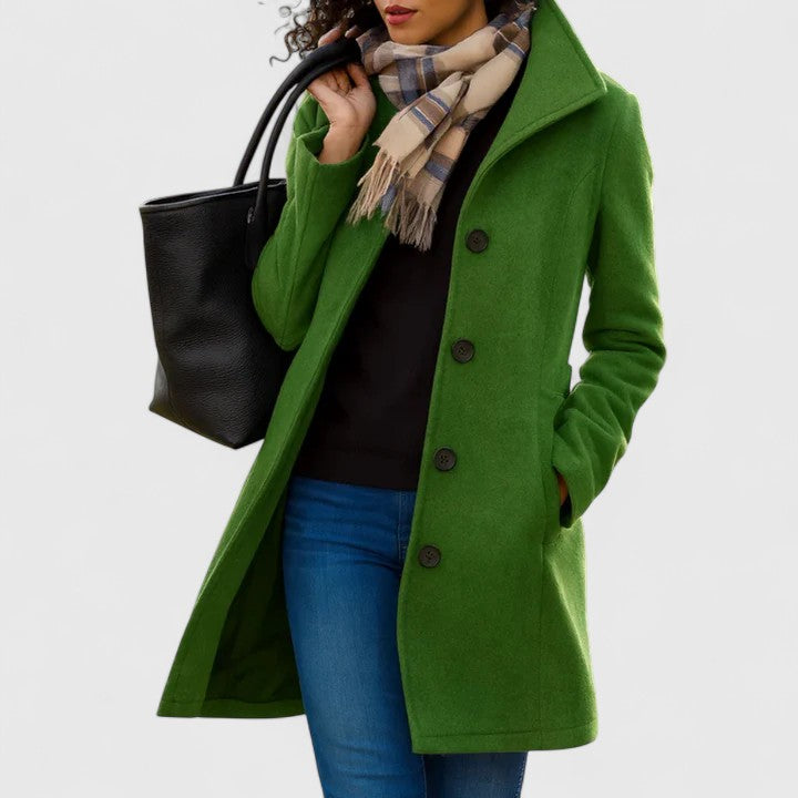 Genevieve | Classic Wool Blend Coat