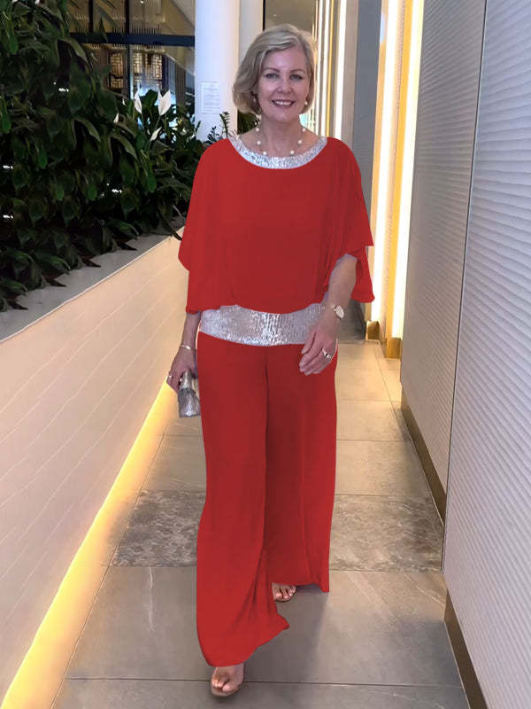 Lillian | Elegant Wide Sleeve Two-Piece Set
