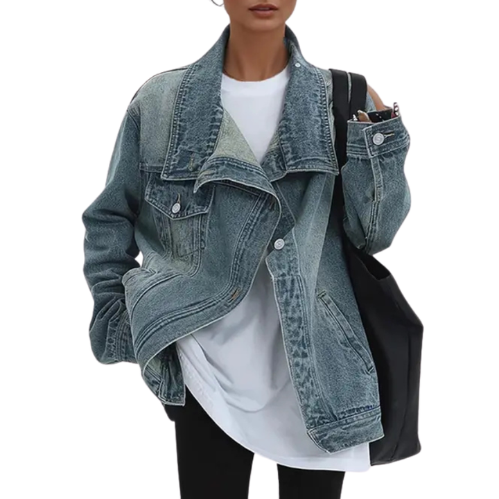 Cleo | Street Style Asymmetric Button Jacket