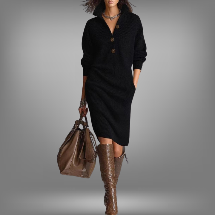 Pheobe | Elegant Knit Midi Dress