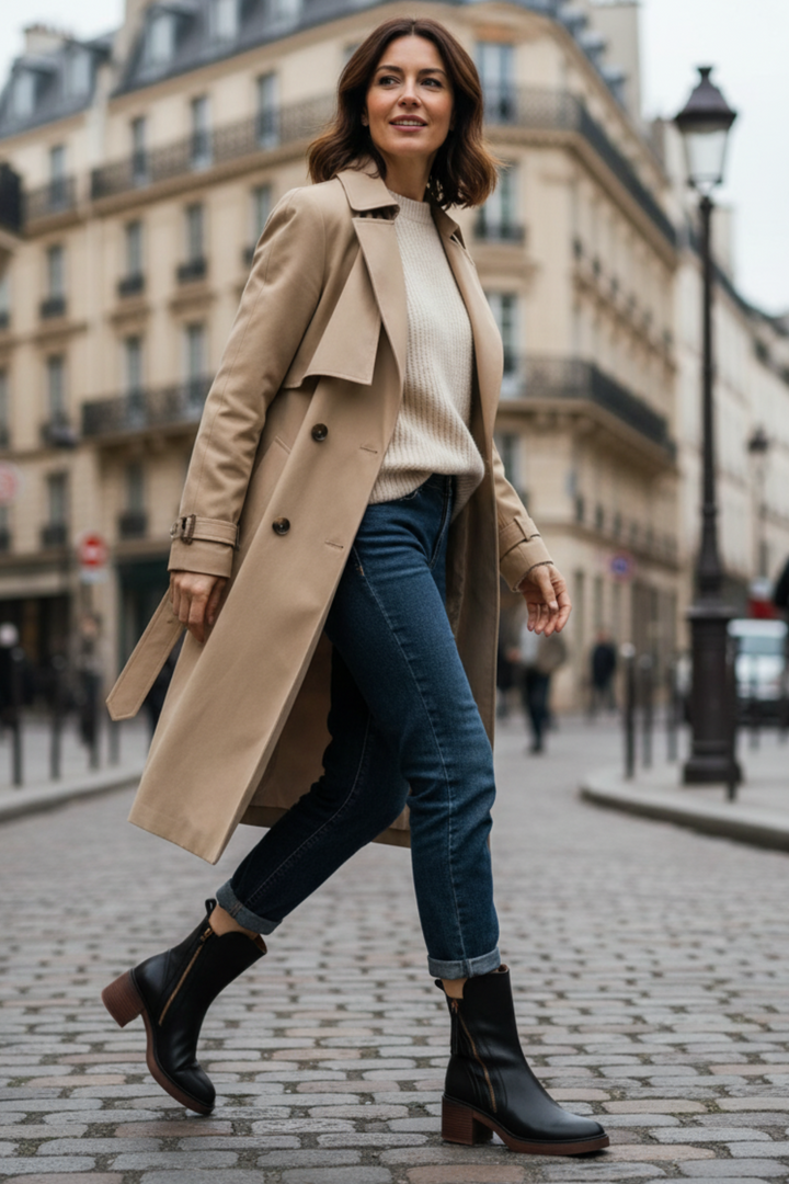 Valorine™ | Black Leather Boots