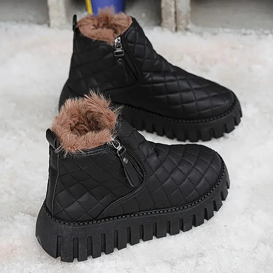 Flavie | Women quilted closure ankle boots