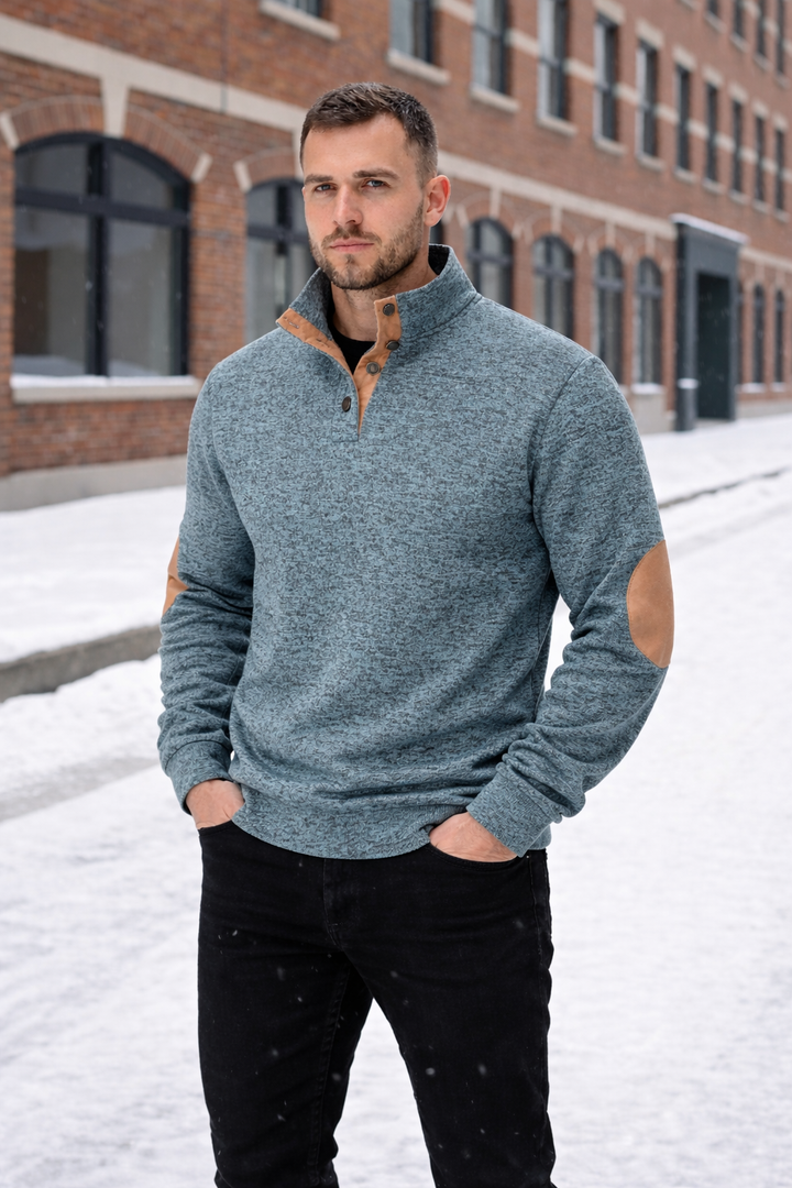 Sebastian™ | Refined Half-Button Pullover