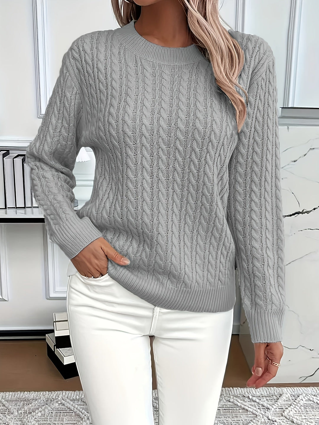 Bernile – Ladies Cable Knit Jumper