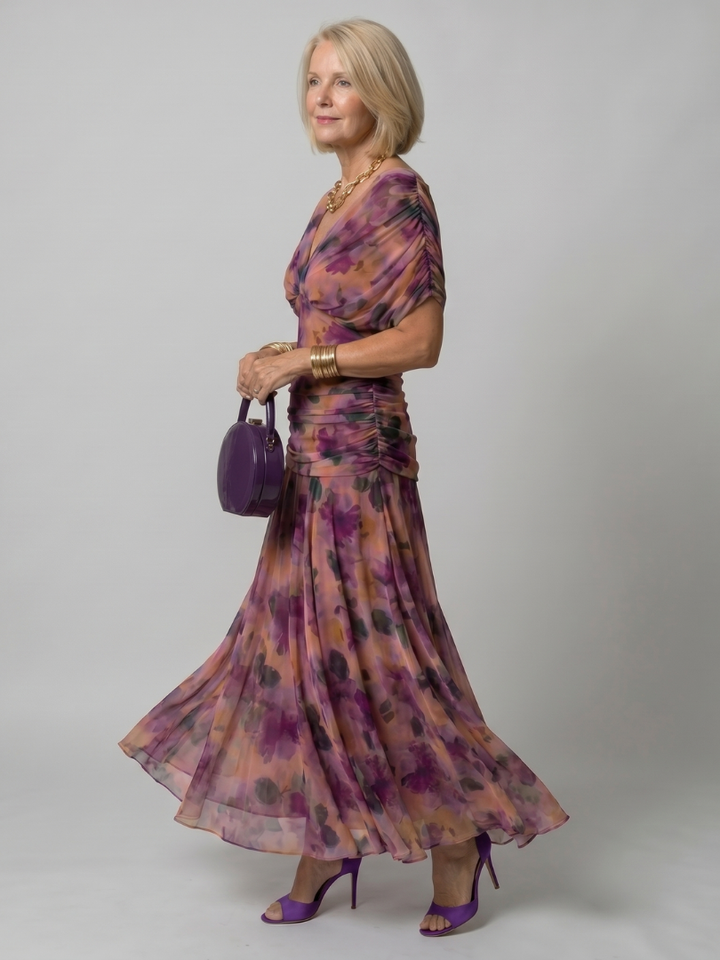 Seraphine | Elegant Off-Shoulder Midi Dress