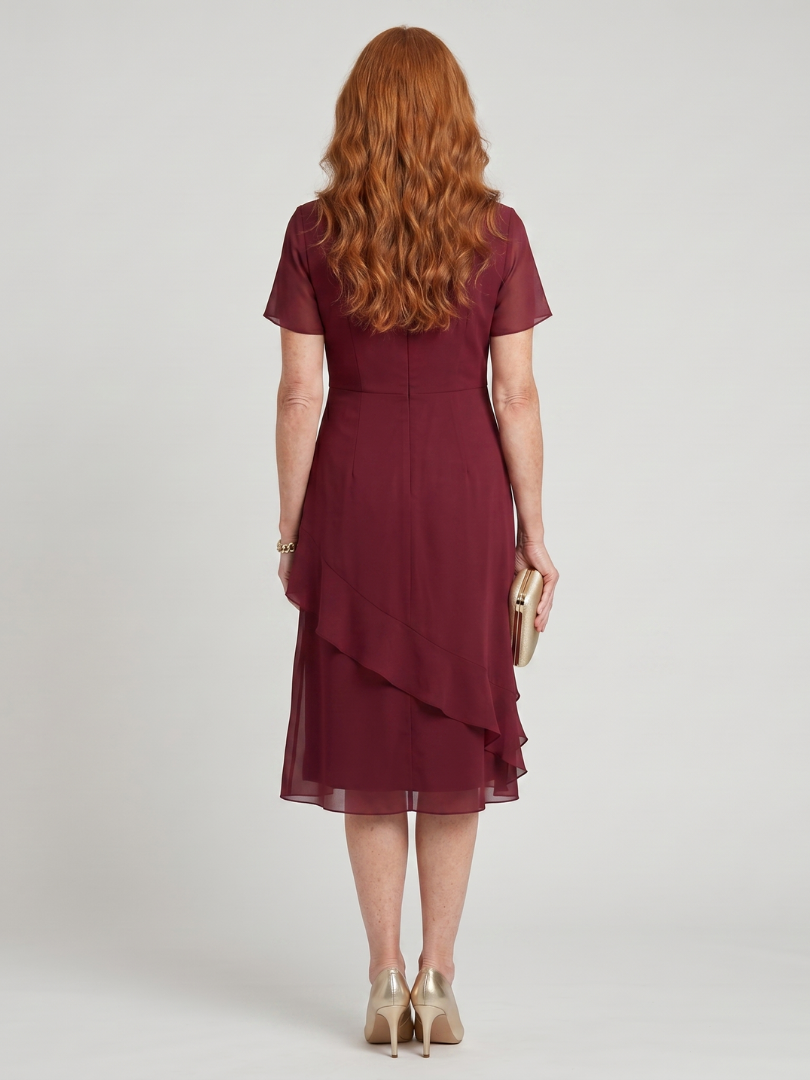 Eira | Elegant Twist Waist Midi Dress