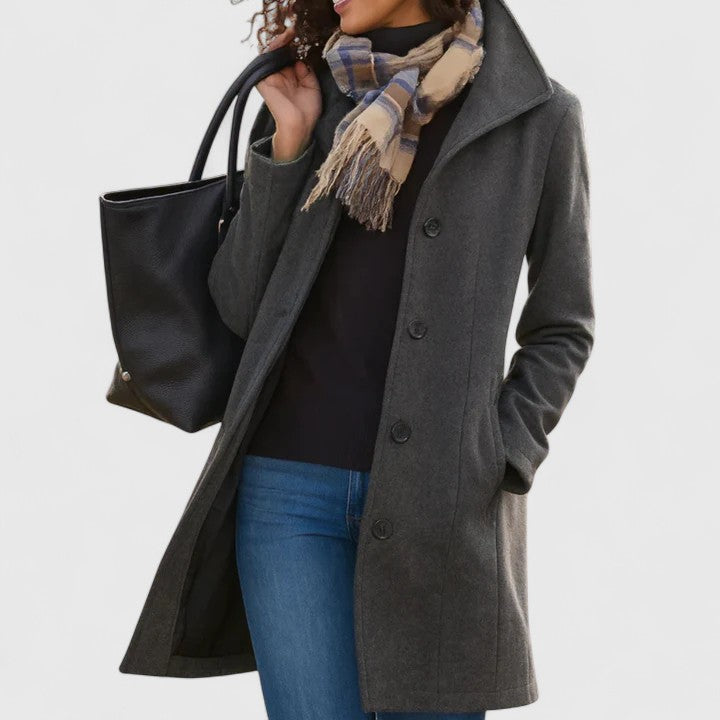 Genevieve | Classic Wool Blend Coat