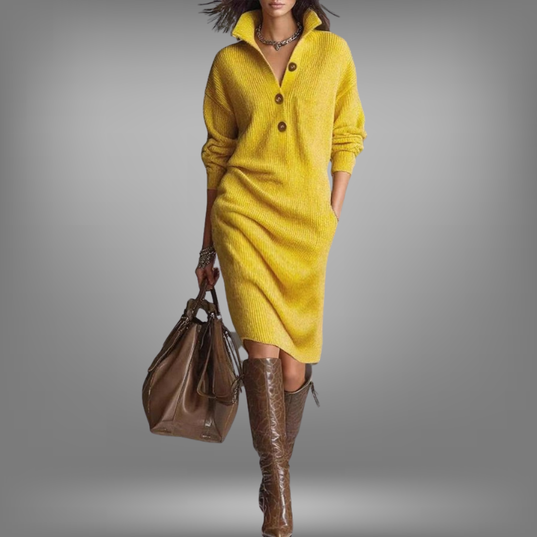 Pheobe | Elegant Knit Midi Dress