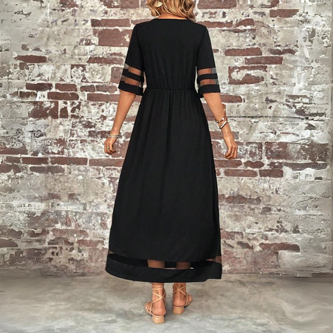 Celestine | Elegant Draped Midi Dress