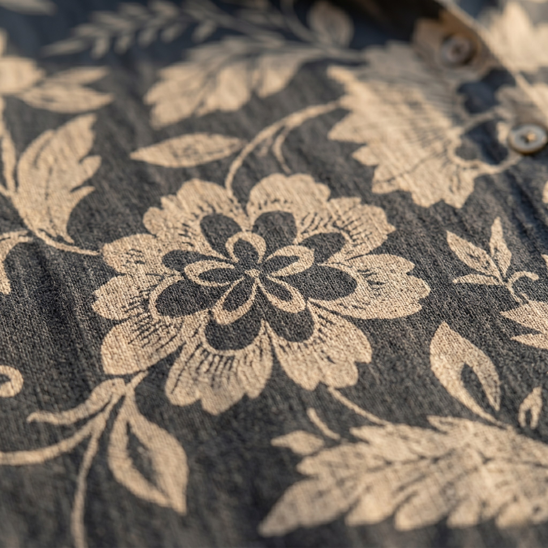 Chiara | Elegant Floral Linen Blouse
