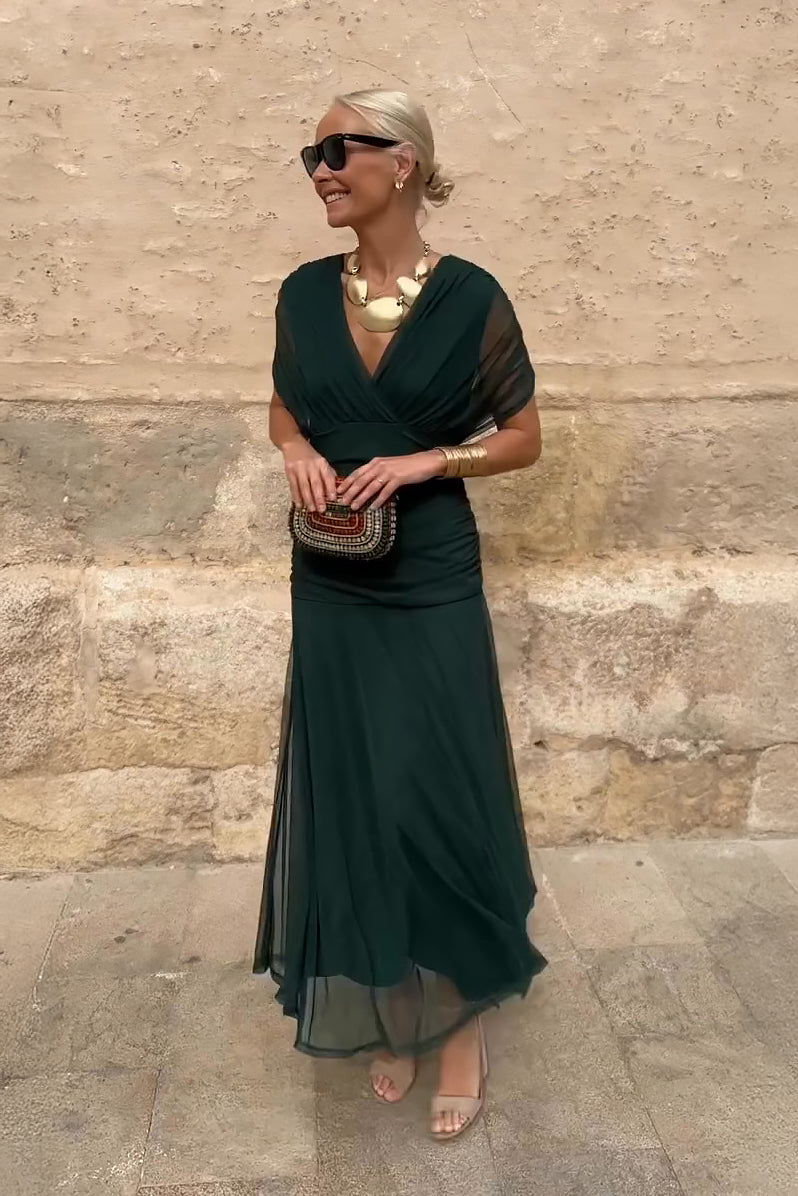 Mia | Elegant V-neck Maxi Dress