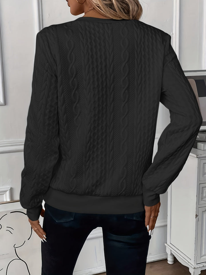 Amala | Zip-up cable knit sweater