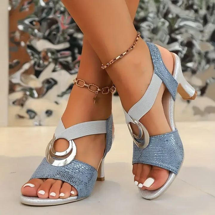 Aria | Elegant Comfort Heel Sandals