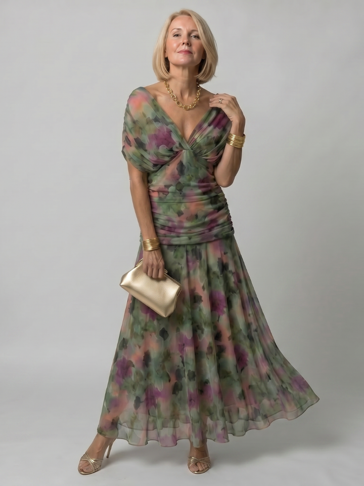 Seraphine | Elegant Off-Shoulder Midi Dress