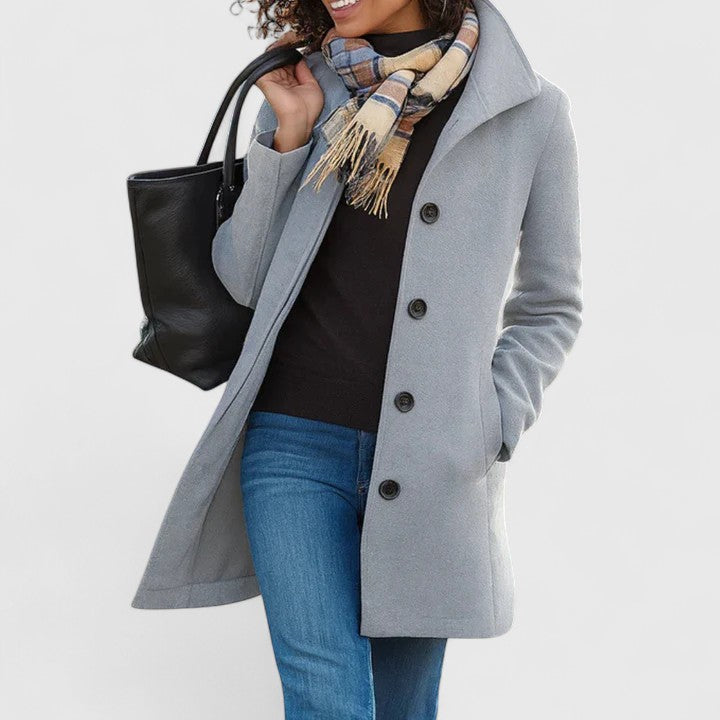 Genevieve | Classic Wool Blend Coat