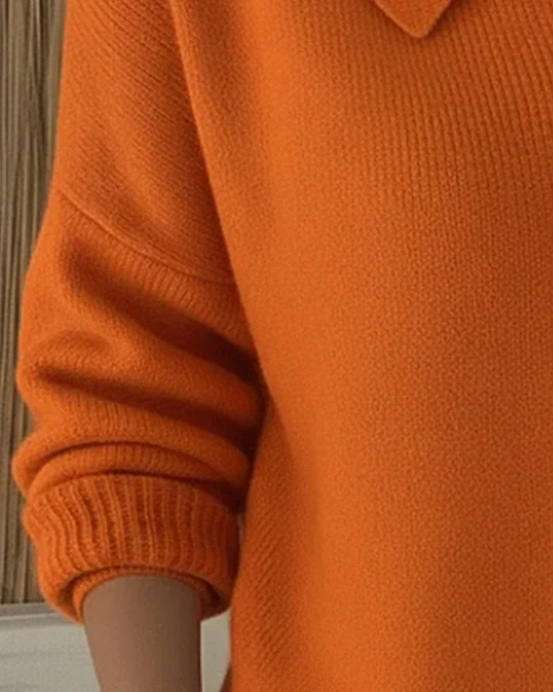 Cecilia | Elegant Button Collar Cardigan