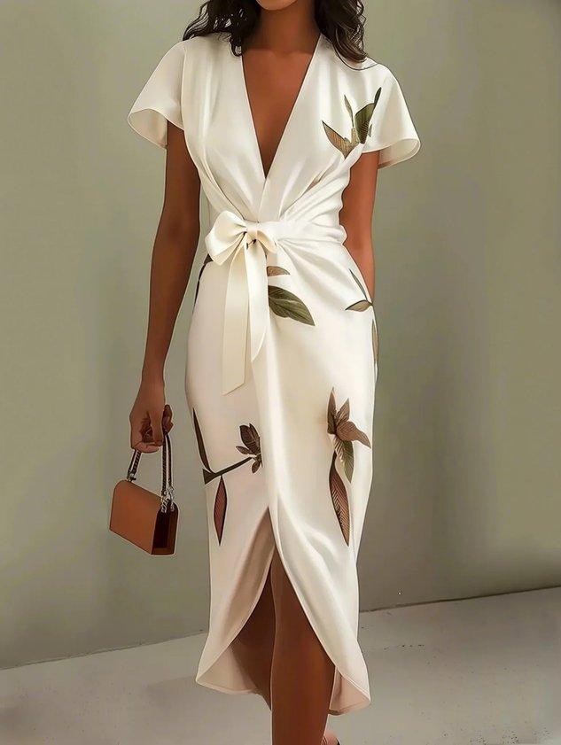 Amelie | Elegant Floral Wrap Dress
