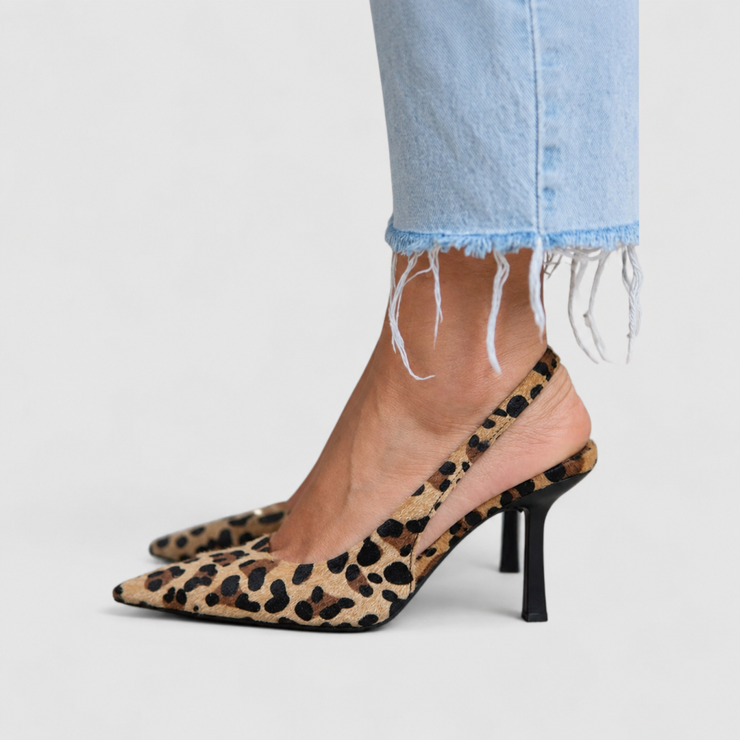 Valentina | Elegant Pointed Toe Slingback Heels