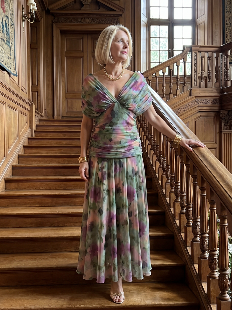 Seraphine | Elegant Off-Shoulder Midi Dress