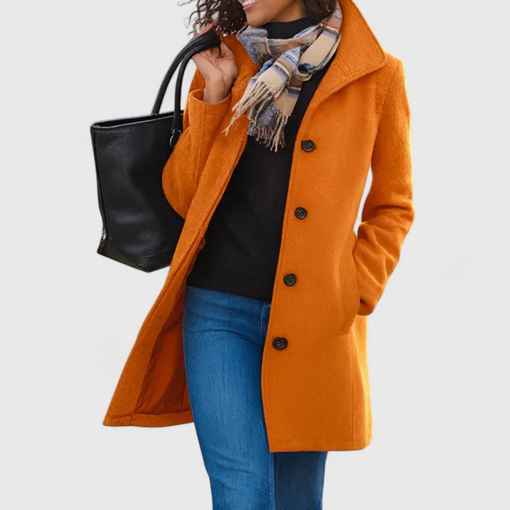 Genevieve | Classic Wool Blend Coat