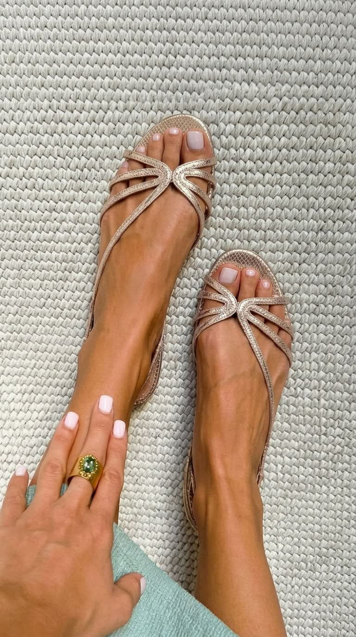 Maurelle | Golden Summer Comfort Sandals