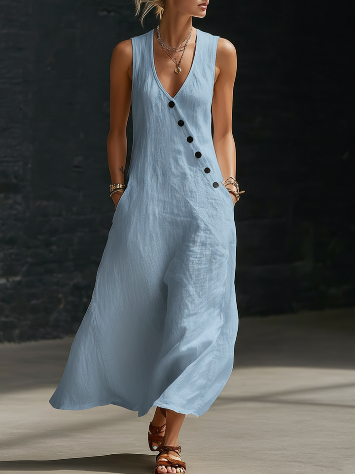 Isla | Elegant Button-Up Dress