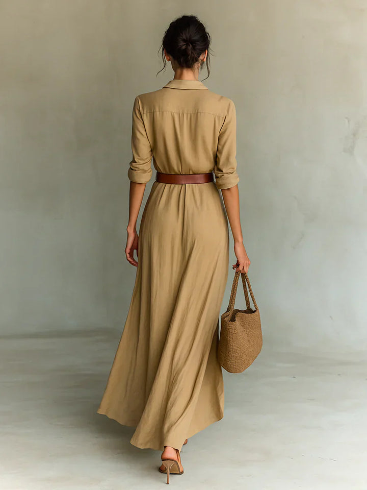 Camille | Flattering Belted Maxi Dress