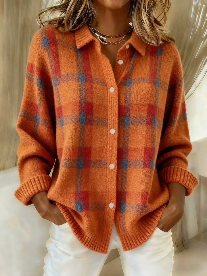 Serena | Soft Check Button Front Shirt
