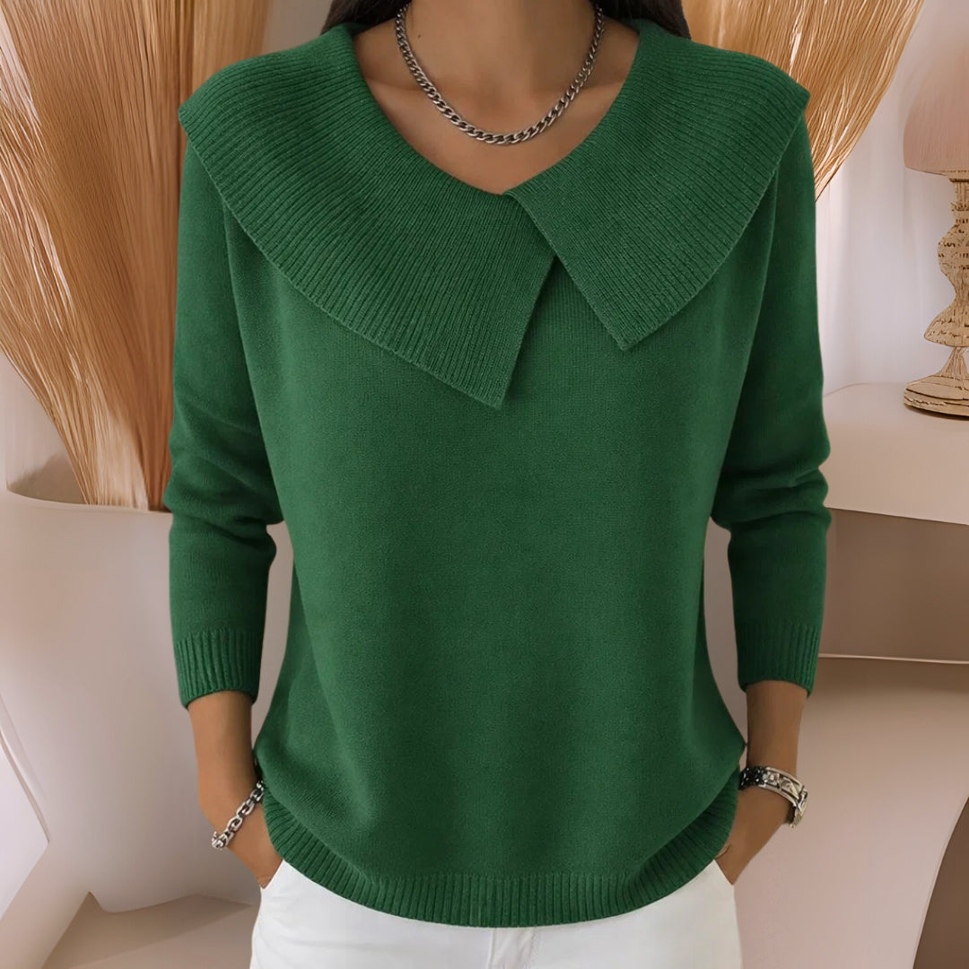Eleanor | Soft Collar Knit Jumper